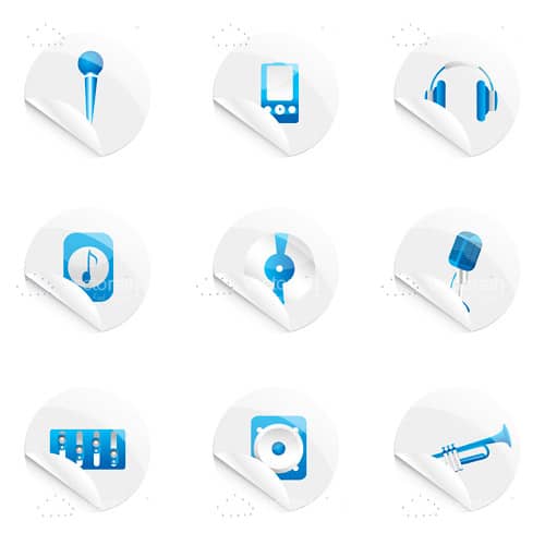 Music Themed Icon Set